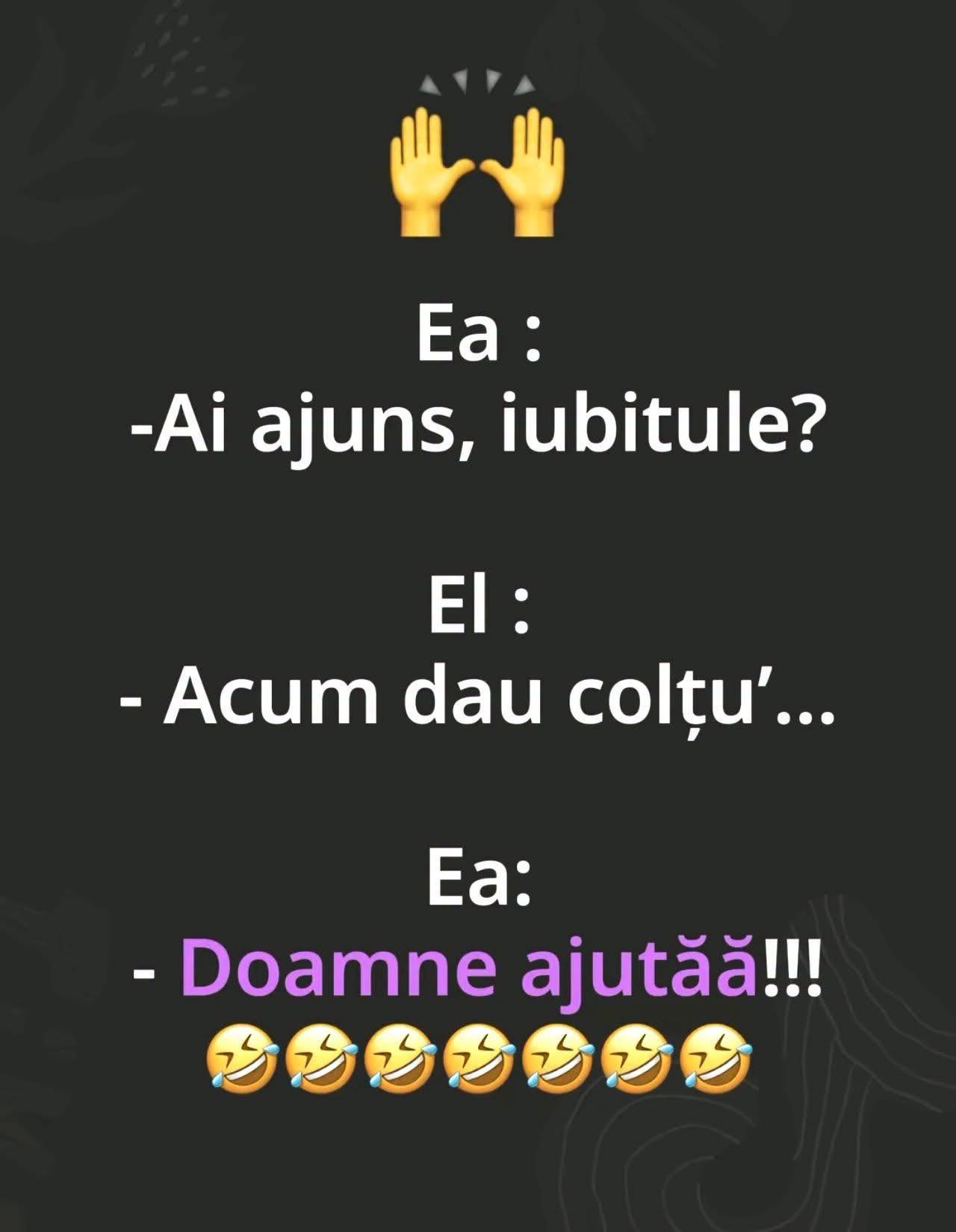 Ai ajuns, iubitule? Acum dau colțul