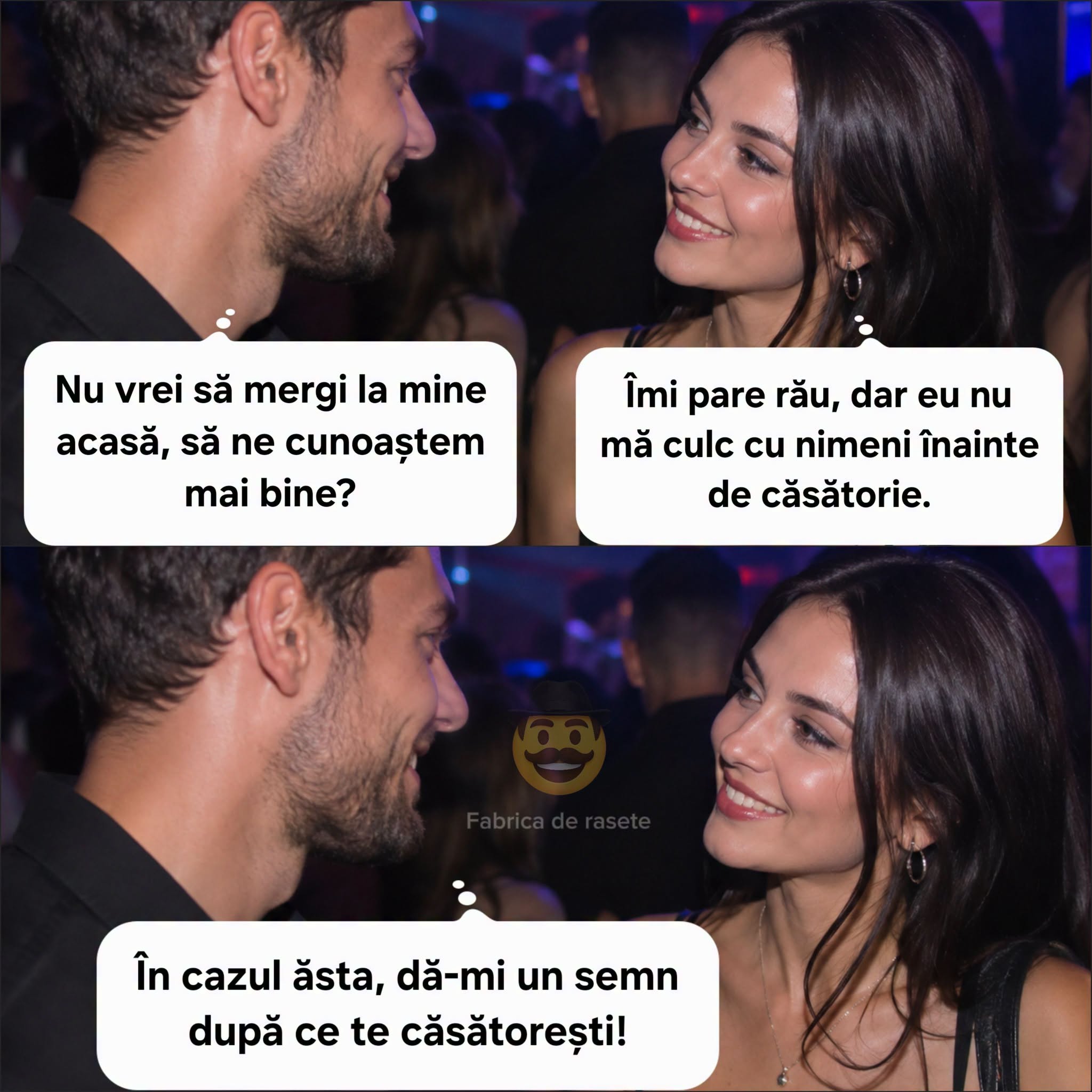 Nu vrei să mergi la mine acasă? Dă-mi un semn după ce te căsătorești