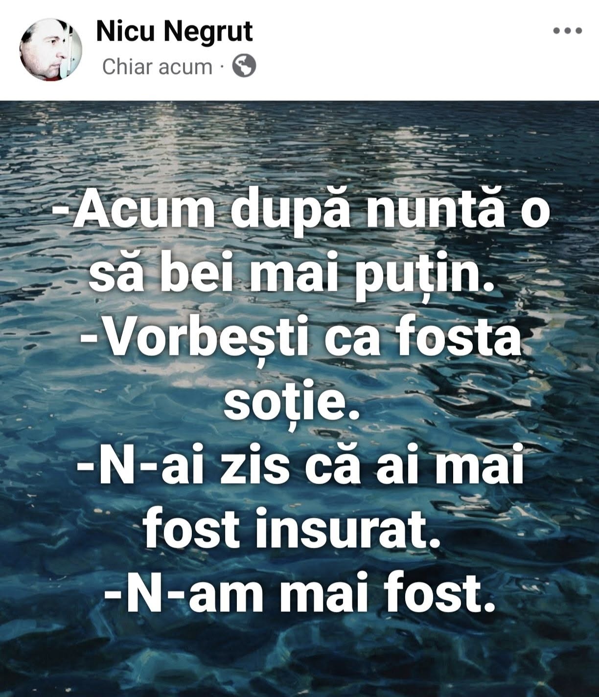 Acum, după nuntă, o să bei mai puțin