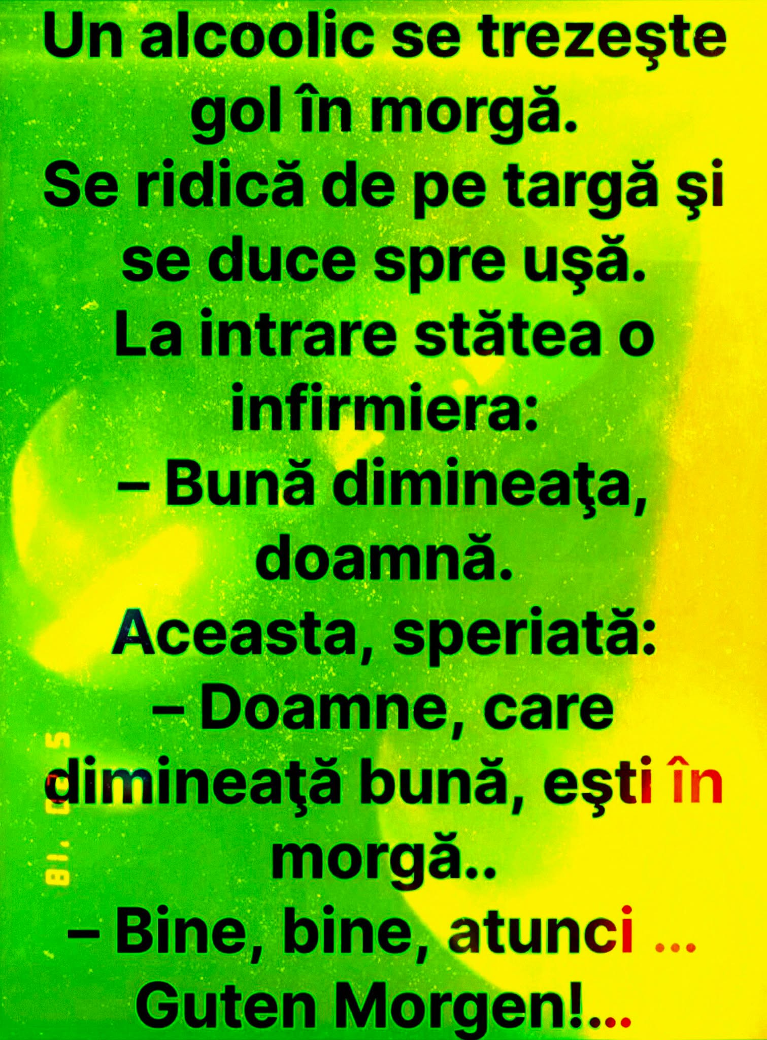 Un alcoolic se trezește în morgă: Guten Morgen!