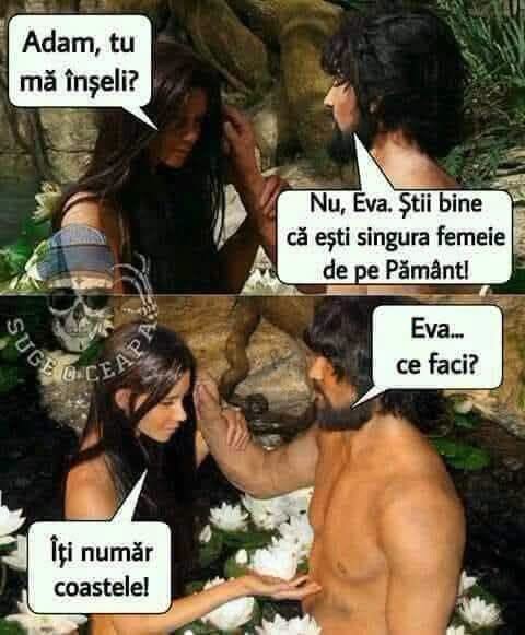 Adam, tu mă înșeli? Îți număr coastele