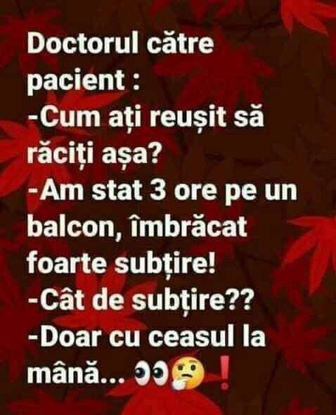 Cum ați reușit să răciți așa? Am stat 3 ore pe un balcon, îmbrăcat foarte subțire