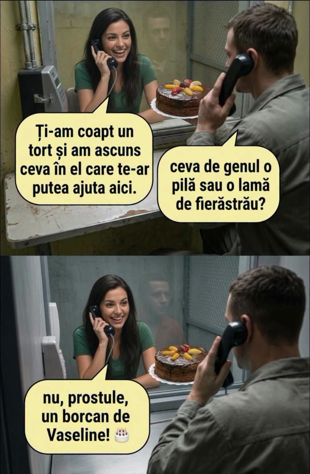Ți-am copt un tort și am ascuns ceva în el
