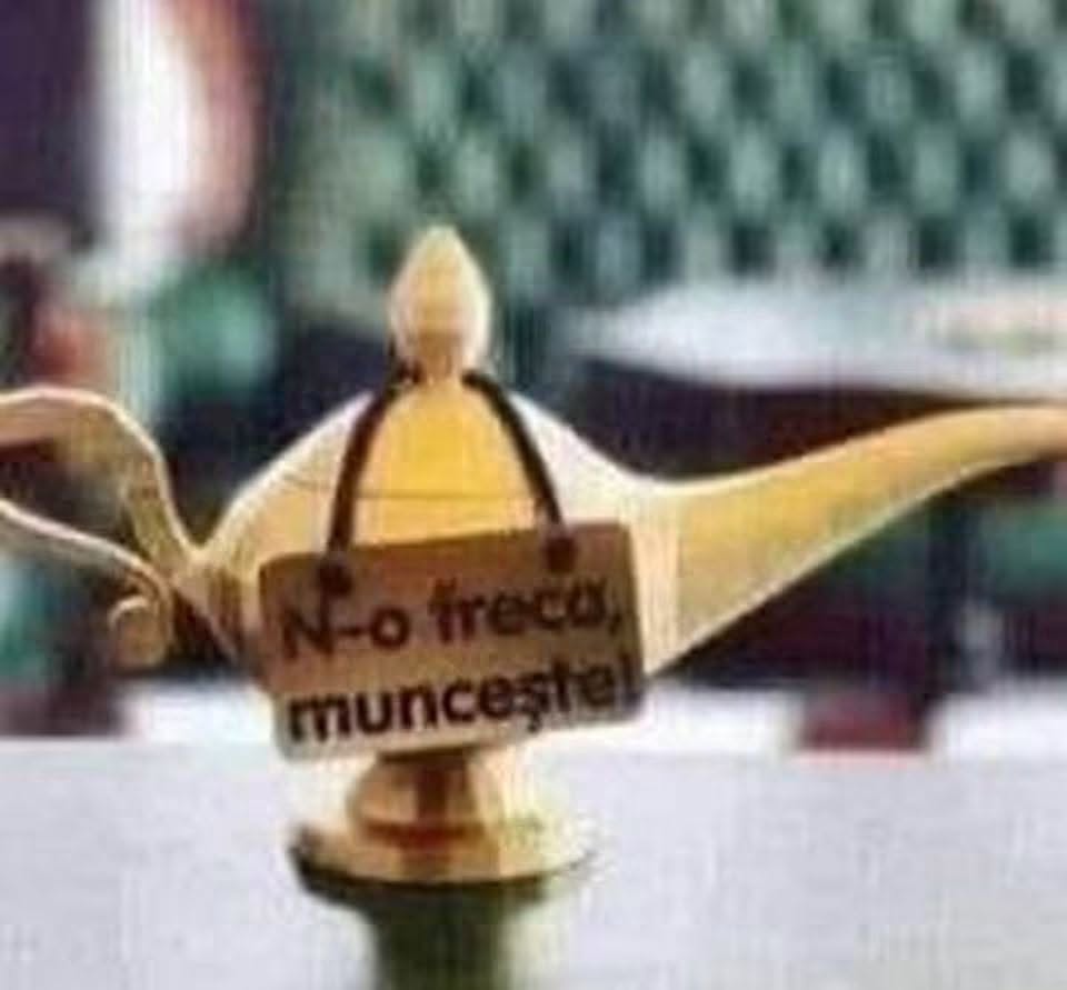 Lampa fermecată: N-o freca, muncește!