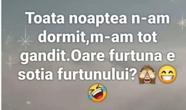 Toată noaptea n-am dormit: oare furtuna e soția furtunului?