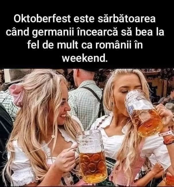 Oktoberfest e sărbătoarea când germanii încearcă să bea cât românii în weekend