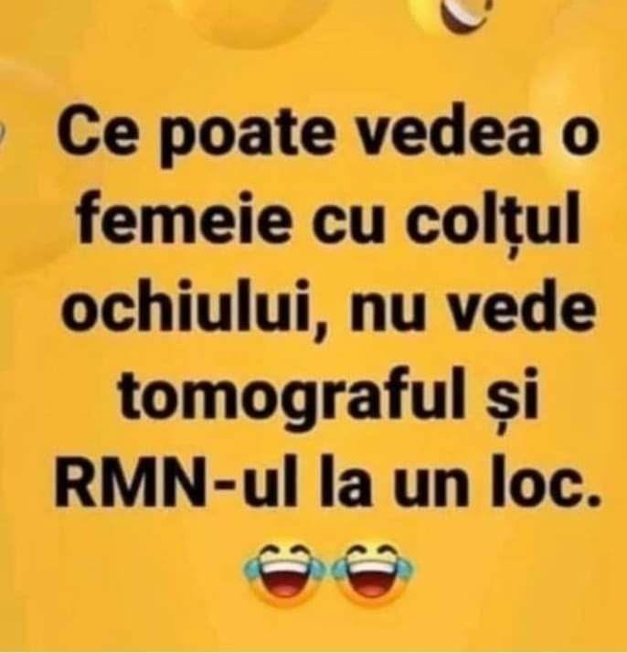 Ce poate vedea o femeie cu colțul ochiului, nu vede tomograful și RMN-ul la un loc