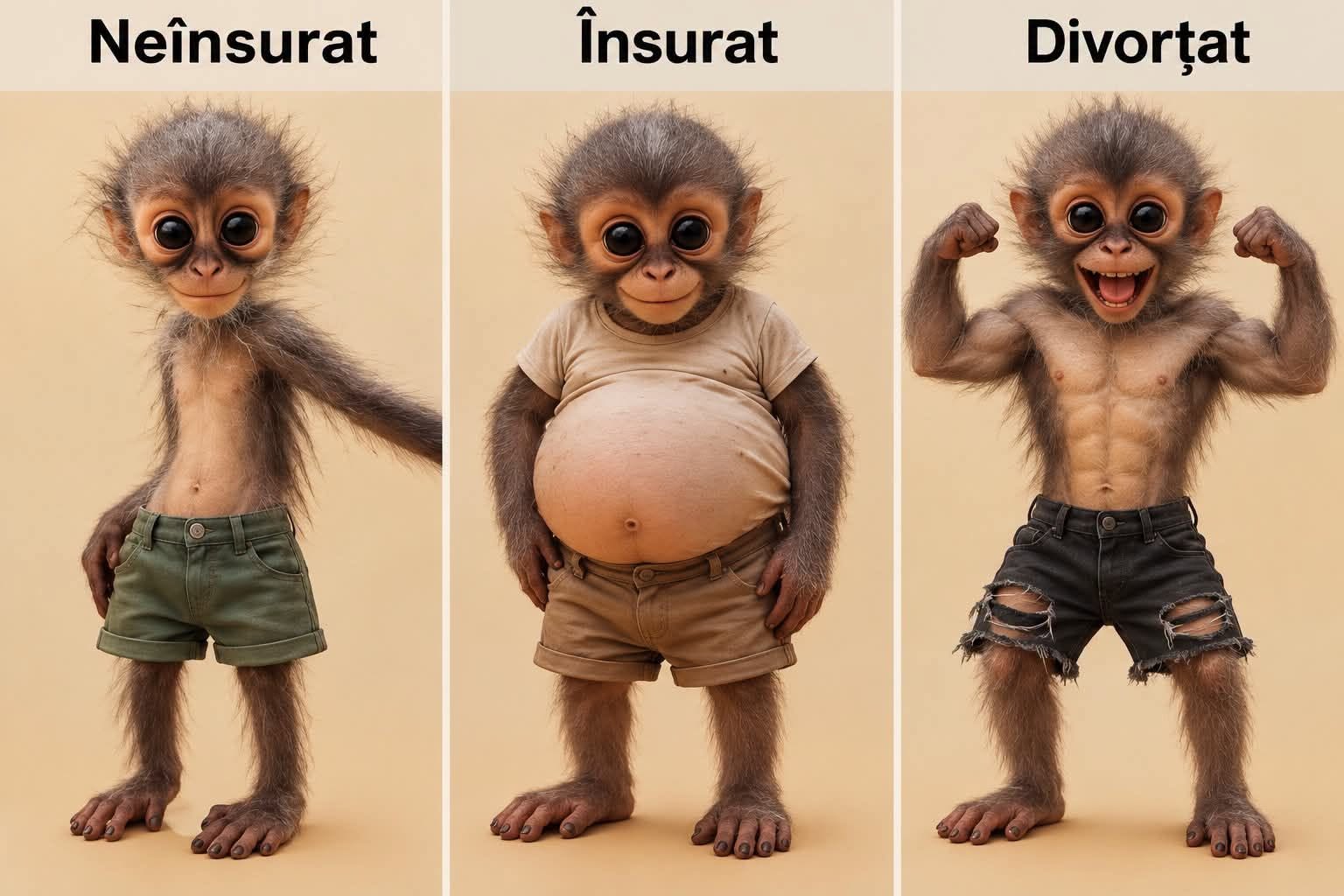 Neînsurat, însurat, divorțat