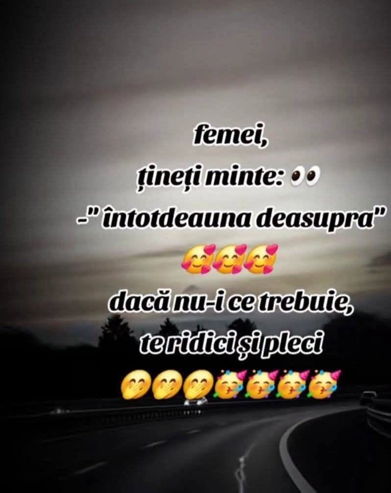 Femei, țineți minte: întotdeauna deasupra