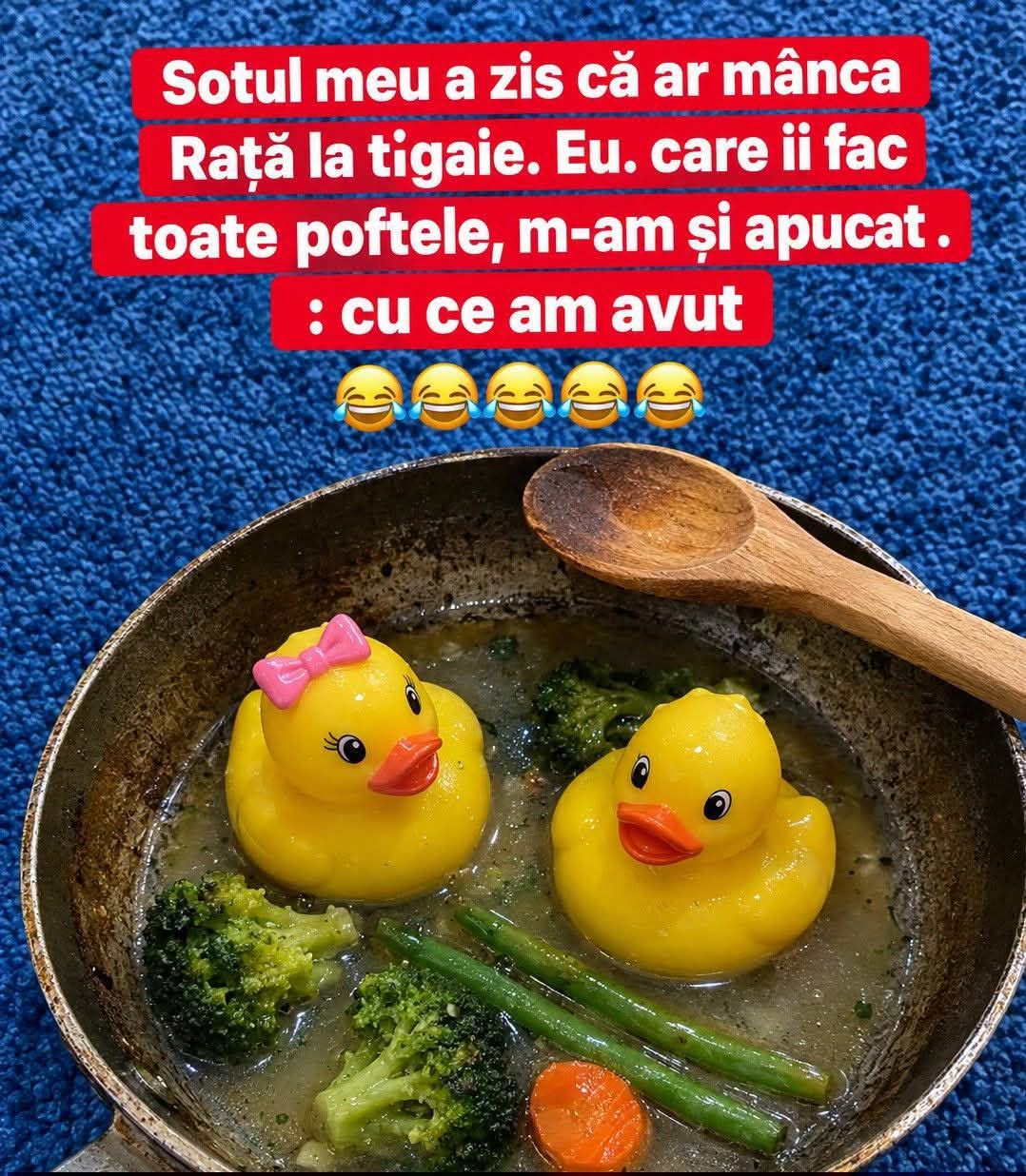 Soțul meu a zis că ar mânca rață la tigaie. Eu, care îi fac toate poftele, m-am și apucat