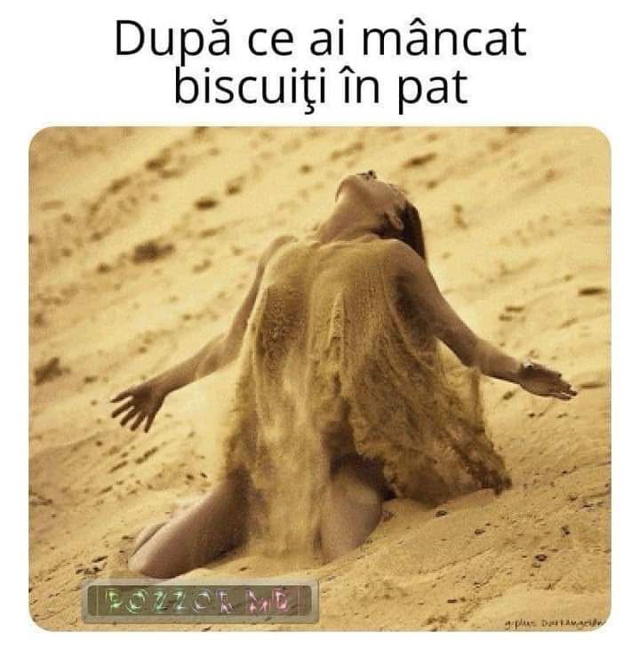 După ce ai mâncat biscuiți în pat