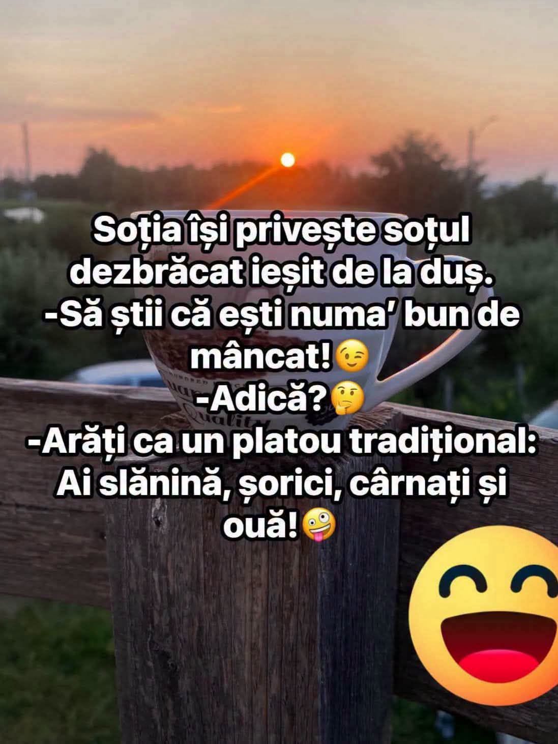 Soția își privește soțul dezbrăcat: arăți ca un platou tradițional, slănină, șorici, cârnați și ouă