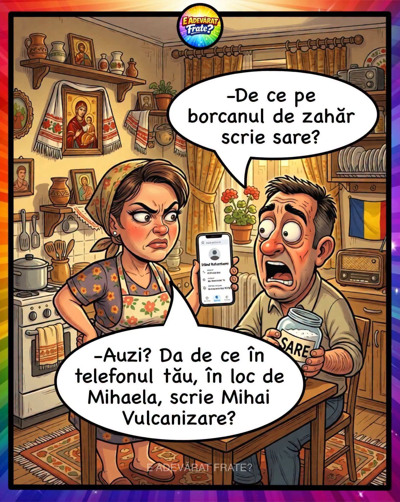 De ce pe borcanul de zahăr scrie sare? Dar de ce în telefonul tău, în loc de Mihaela, scrie Mihai Vulcanizare?