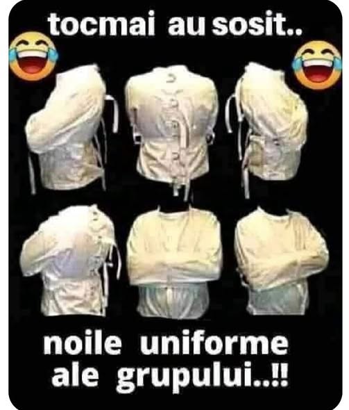 Tocmai au sosit noile uniforme ale grupului