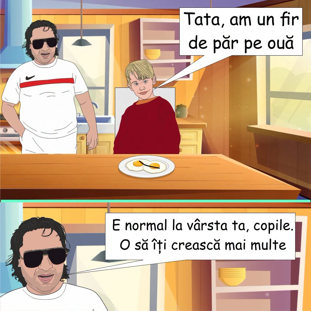 Tata, am un fir de par pe oua