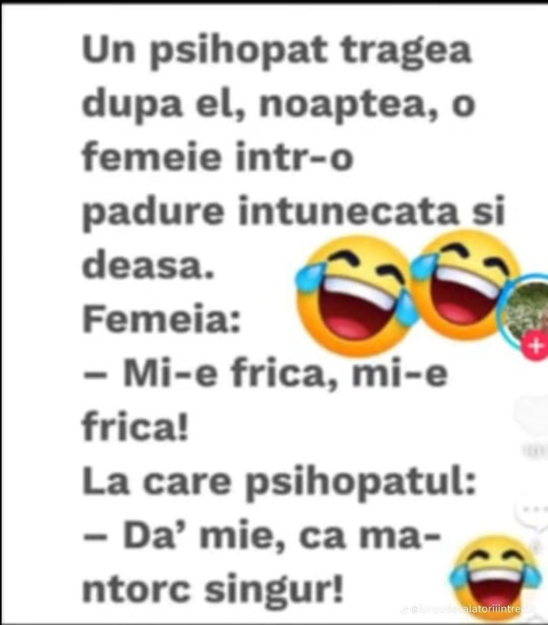 Un psihopat trăgea o femeie într-o pădure întunecată: Mi-e frică! Da' mie, că mă-ntorc singur?