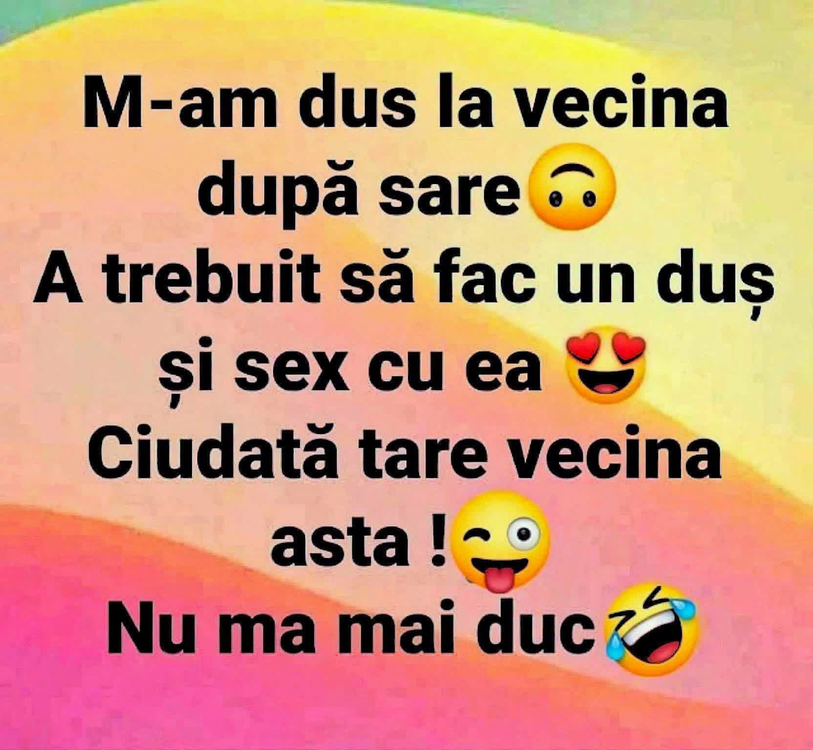 M-am dus la vecina după sare. A trebuit să fac un duș și sex cu ea. Nu mă mai duc!