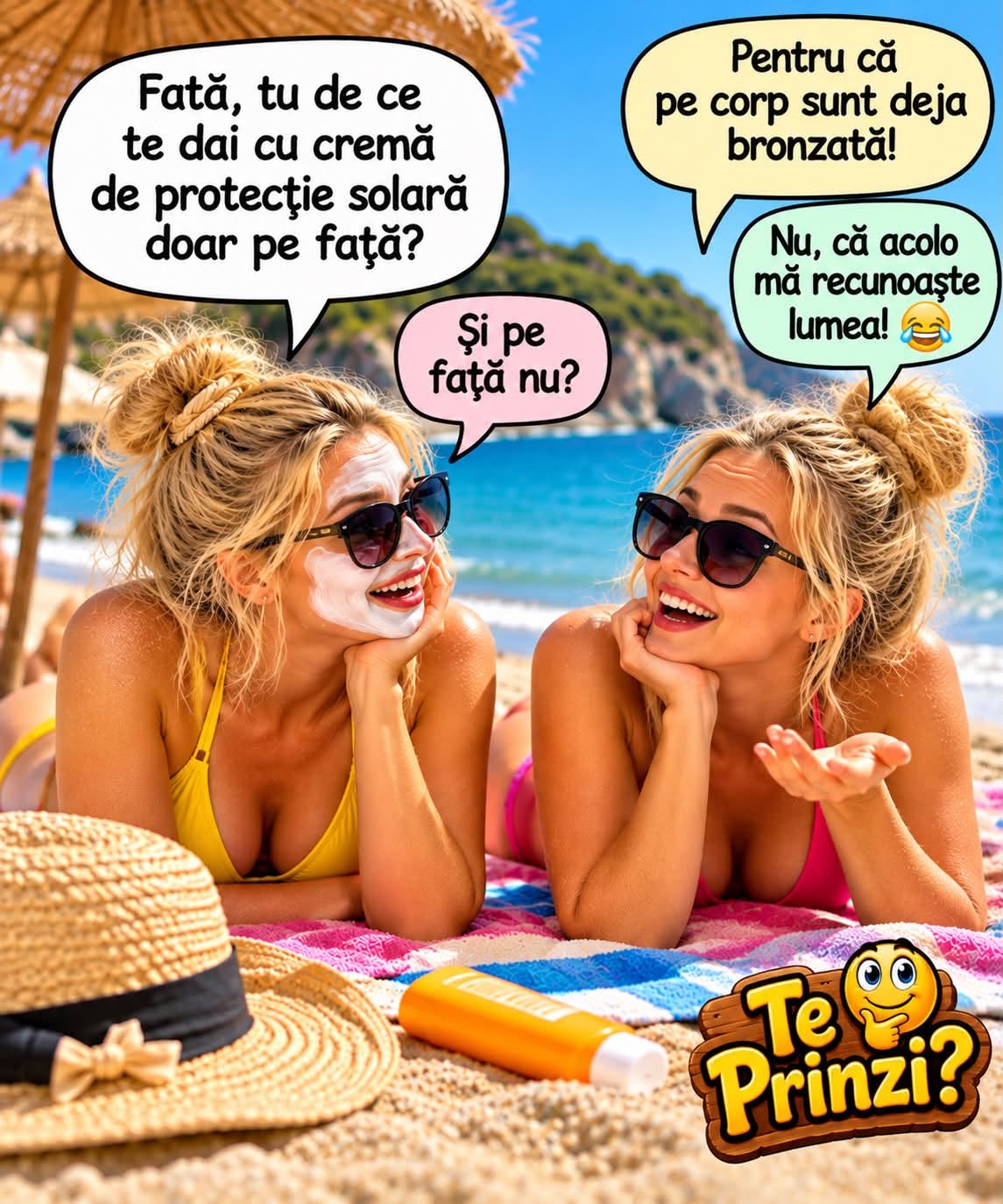 Fată, tu de ce te dai cu cremă de protecție solară doar pe față?