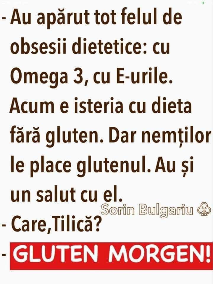 Au apărut tot felul de obsesii dietetice. Dar nemților le place glutenul: Gluten Morgen!