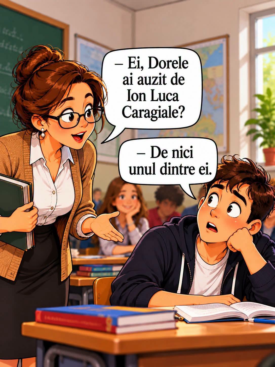 Dorele, ai auzit de Ion Luca Caragiale? De niciunul dintre ei