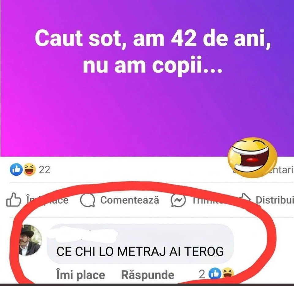Caut soț, am 42 de ani, nu am copii... Ce kilometraj ai, te rog?
