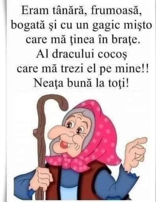 Eram tânără, frumoasă, bogată și cu un gagic mișto care mă ținea în brațe. Al dracului cocoș care mă trezi!