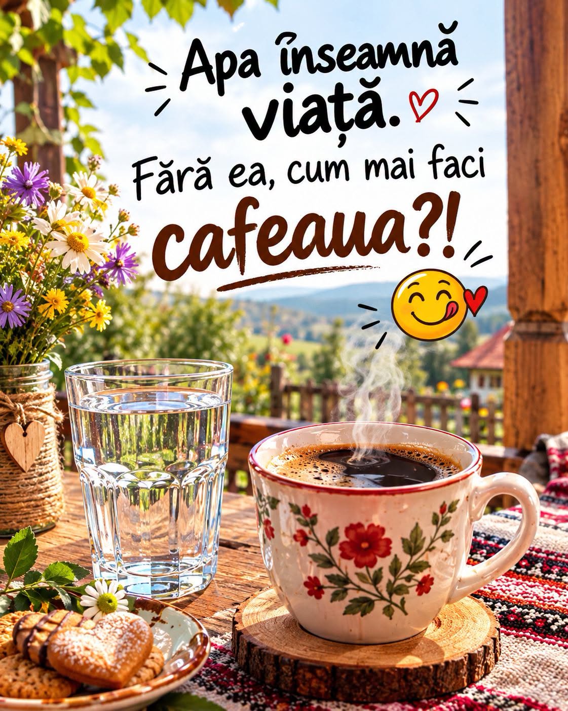 Apa înseamnă viață. Fără ea, cum mai faci cafeaua?