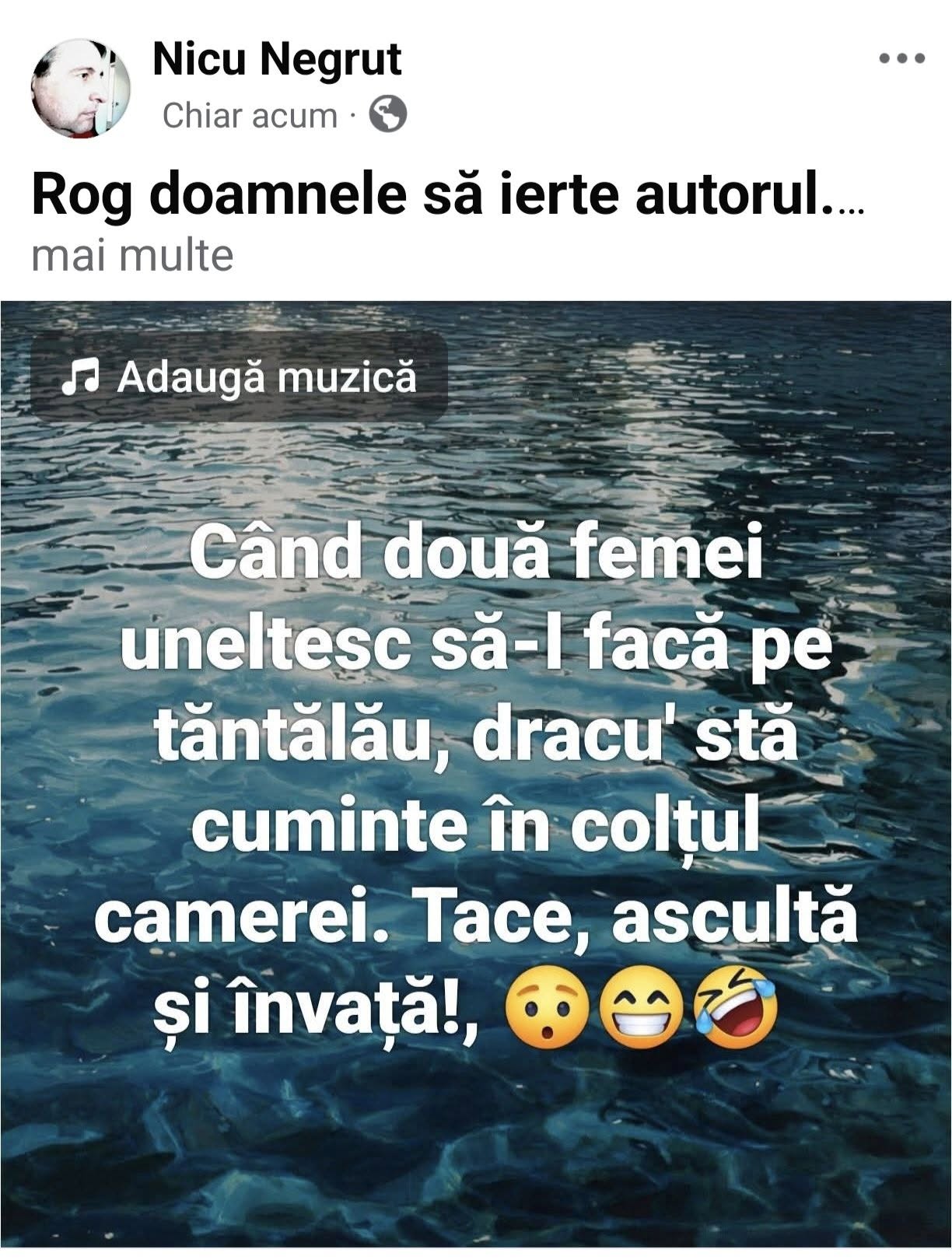 Când două femei uneltesc să-l facă pe tântălău, dracu' stă cuminte în colțul camerei și învață