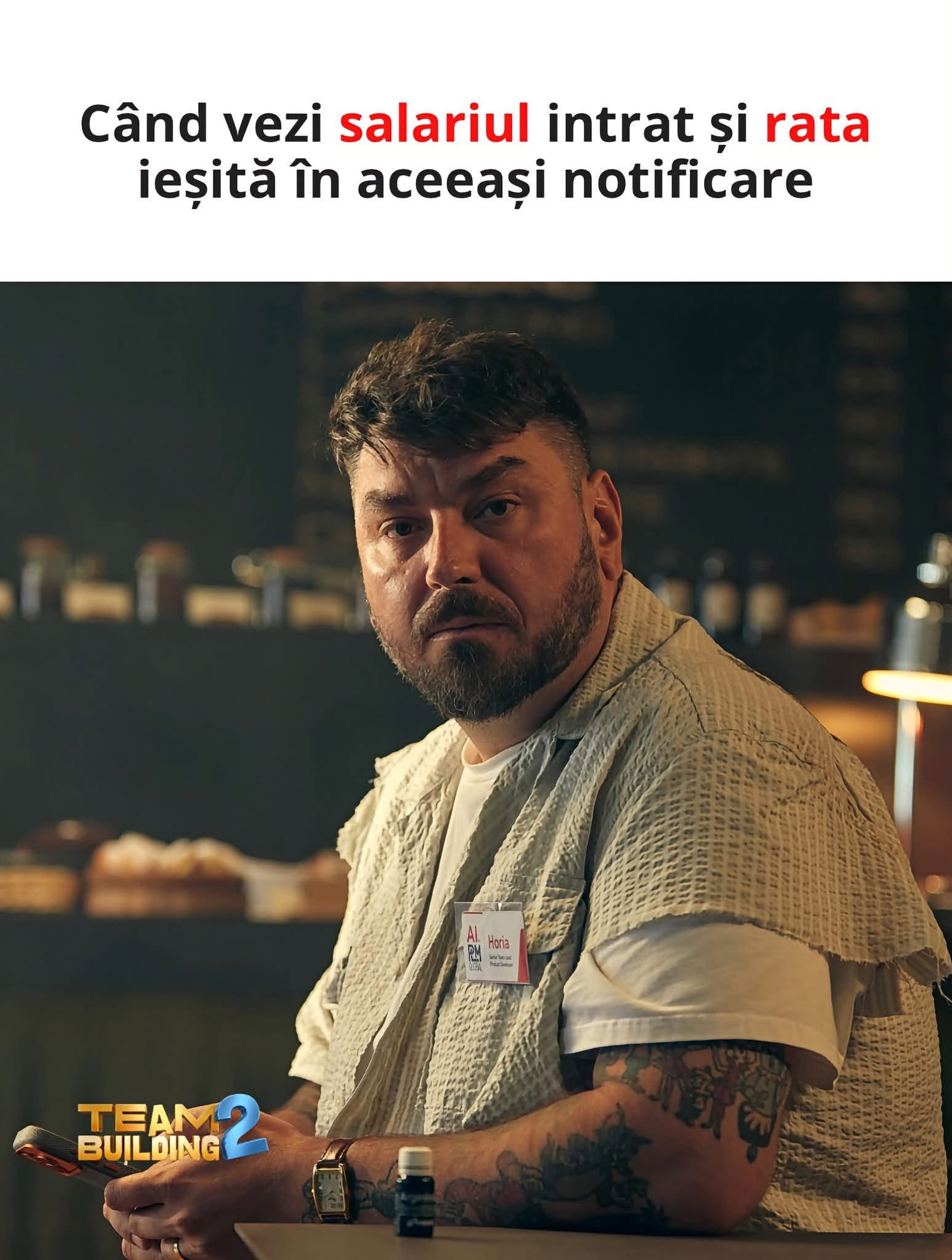 Când vezi salariul intrat și rata ieșită în aceeași notificare