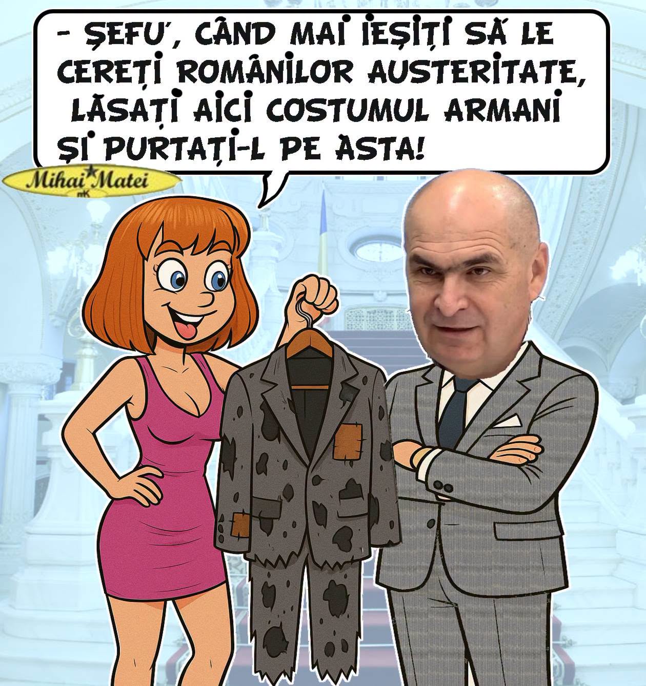 Șefu', când mai ieșiți să le cereți românilor austeritate, lăsați aici costumul Armani și purtați-l pe ăsta!