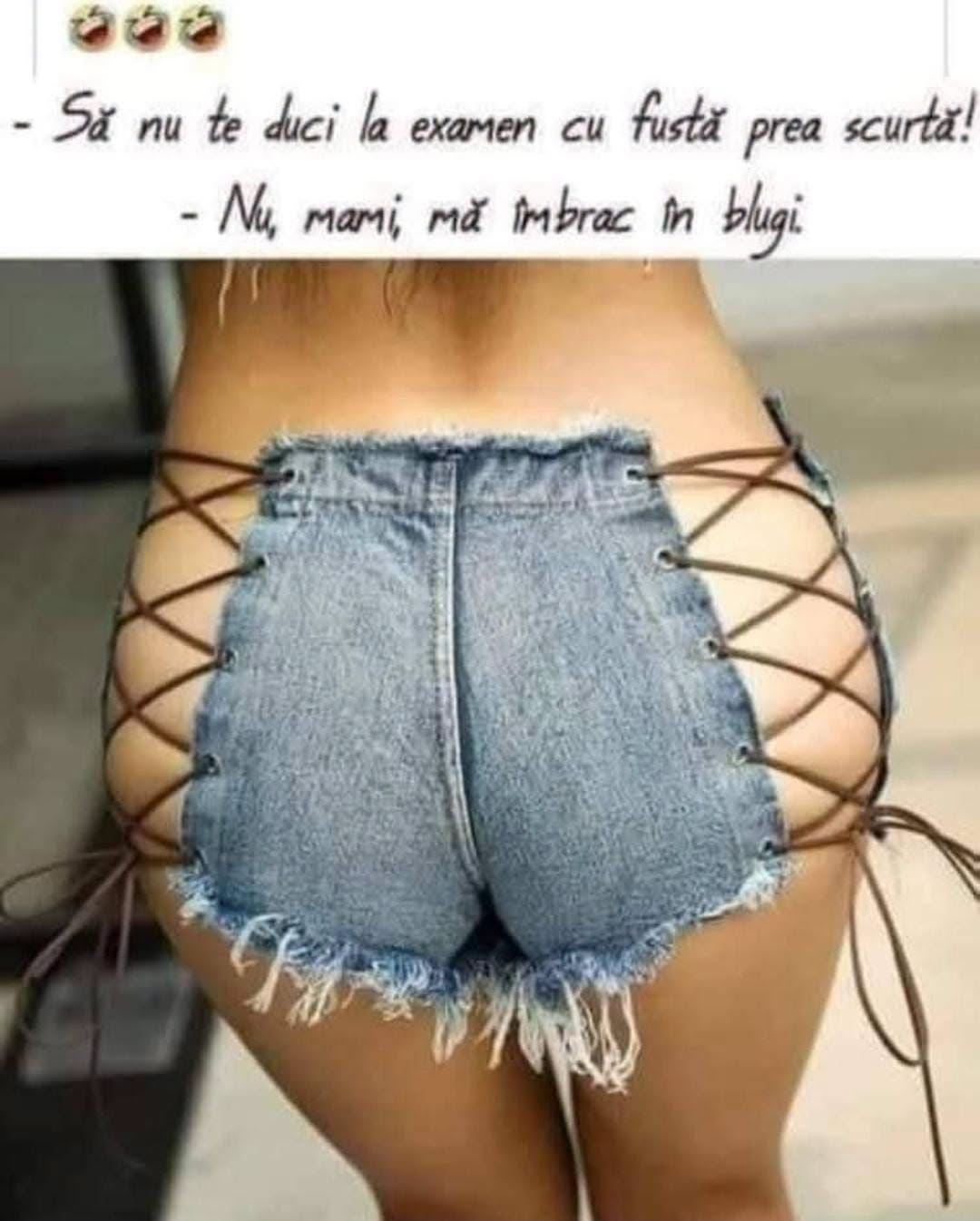 Să nu te duci la examen cu fusta prea scurtă! Nu, mami, mă îmbrac în blugi