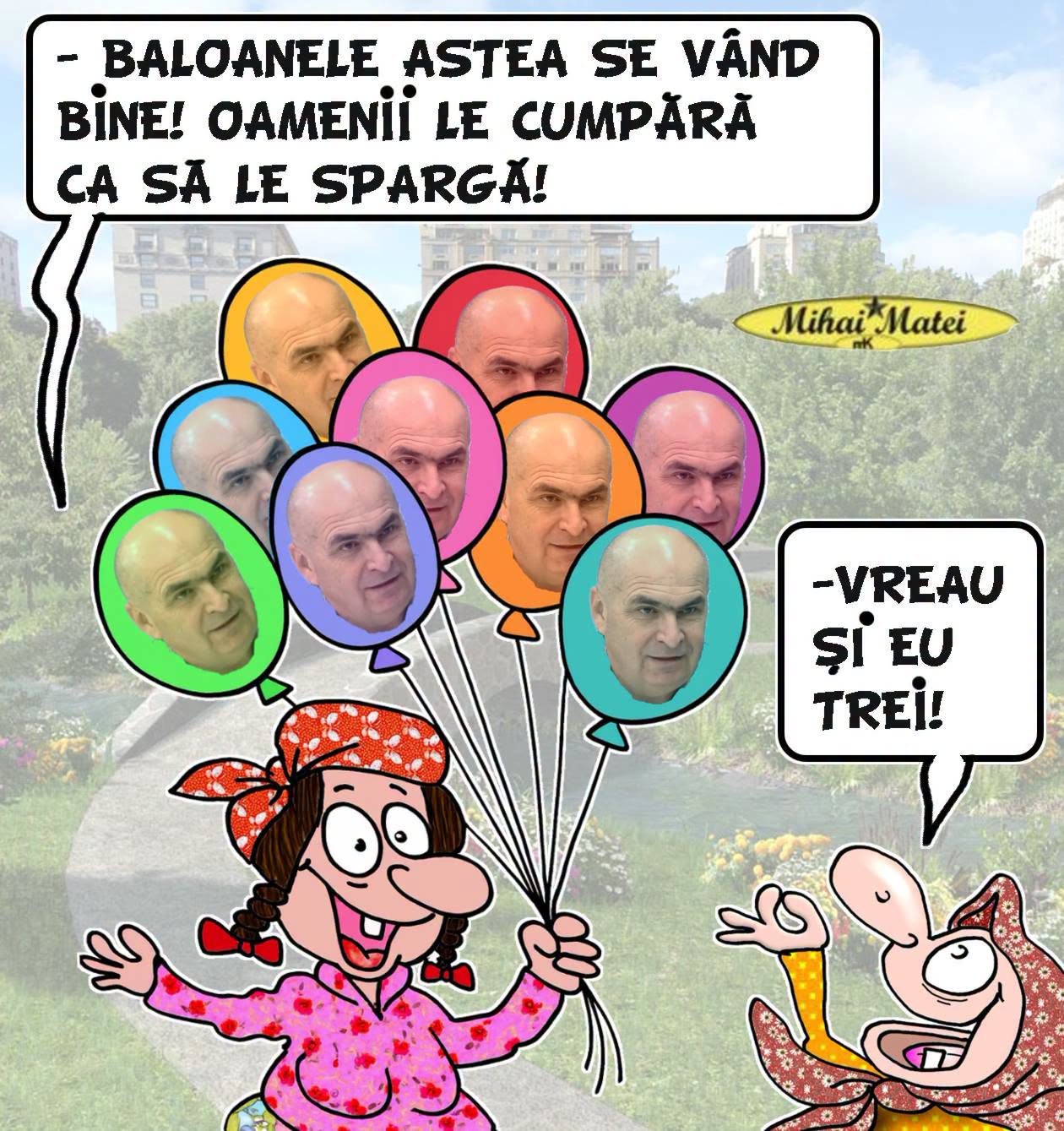 Baloanele astea se vând bine! Oamenii le cumpără ca să le spargă! Vreau și eu trei!