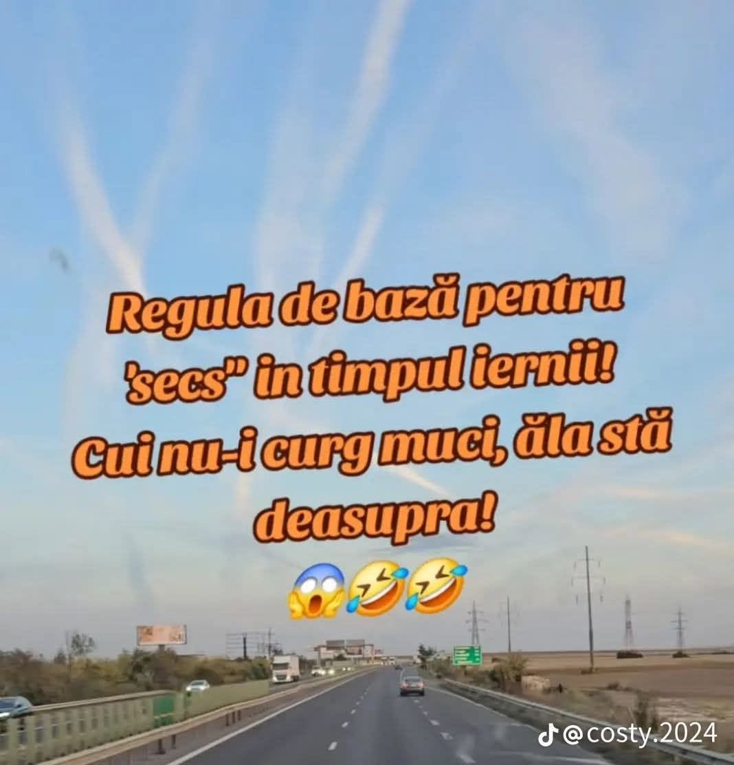 Regula de bază pentru secs în timpul iernii: cui nu-i curg mucii, ăla stă deasupra!