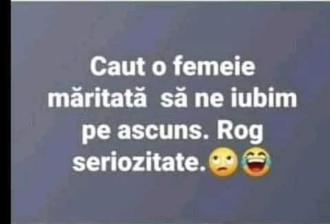 Caut o femeie măritată să ne iubim pe ascuns. Rog seriozitate