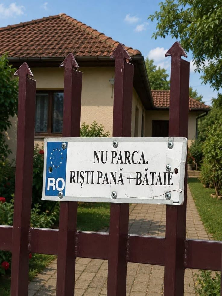 Nu parca. Riști pană + bătaie