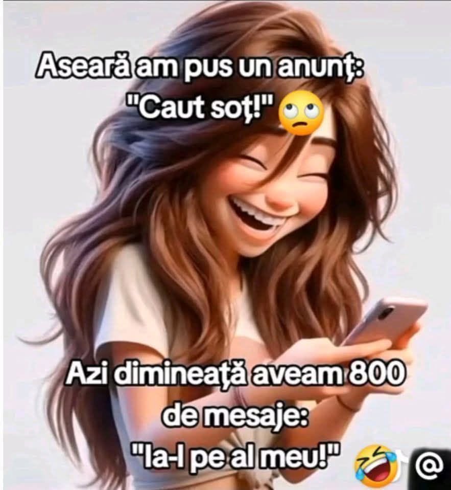 Aseară am pus un anunț: Caut soț! Azi dimineață aveam 800 de mesaje: Ia-l pe al meu!