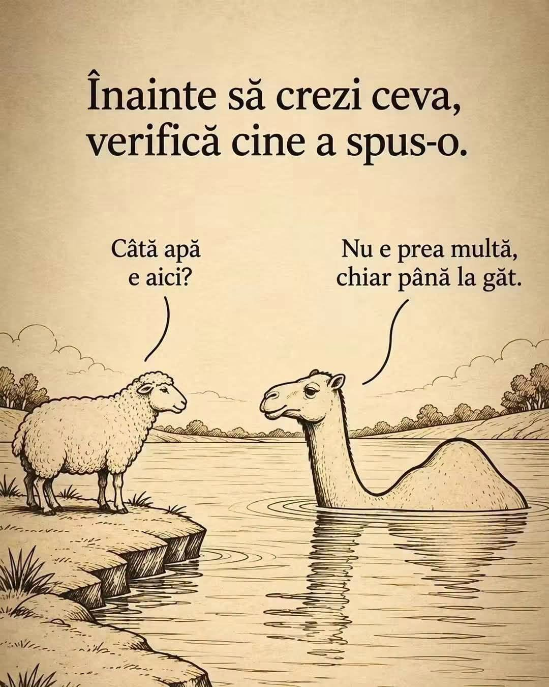 Inainte sa crezi ceva
