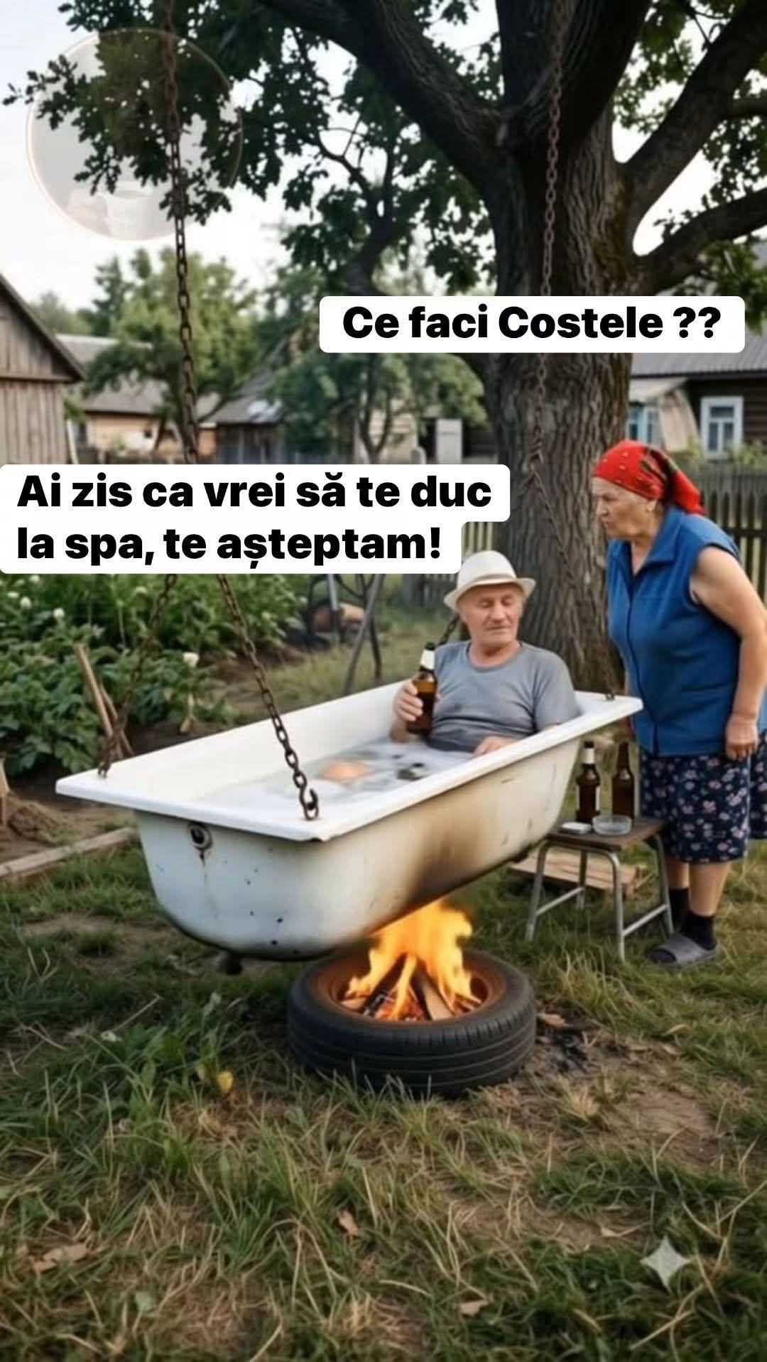Ce faci, Costele? Ai zis că vrei să te duci la spa, te așteptăm!