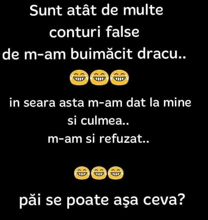 Sunt atât de multe conturi false că m-am dat la mine și m-am refuzat