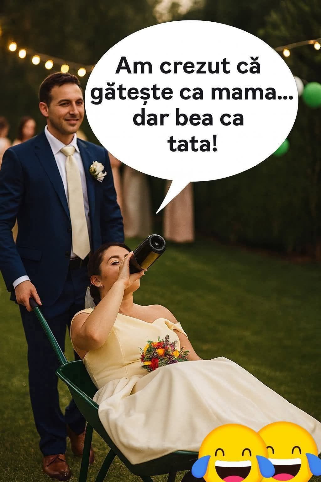 Am crezut că gătește ca mama... dar bea ca tata!