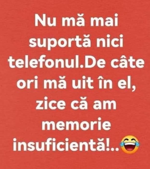Nu mă mai suportă nici telefonul: de câte ori mă uit în el, zice că am memorie insuficientă