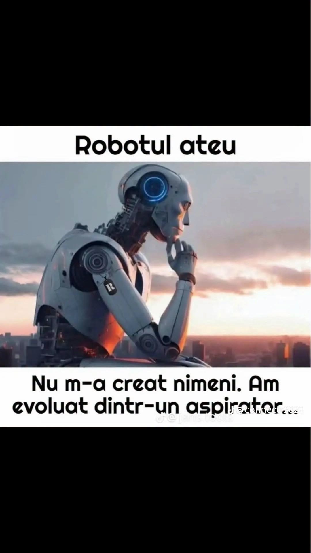 Robotul ateu: Nu m-a creat nimeni. Am evoluat dintr-un aspirator