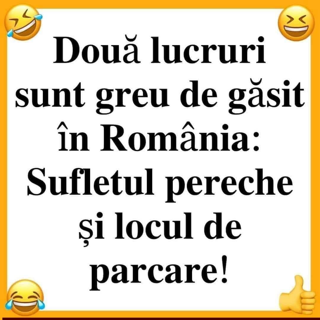 Două lucruri sunt greu de găsit în România: sufletul pereche și locul de parcare!