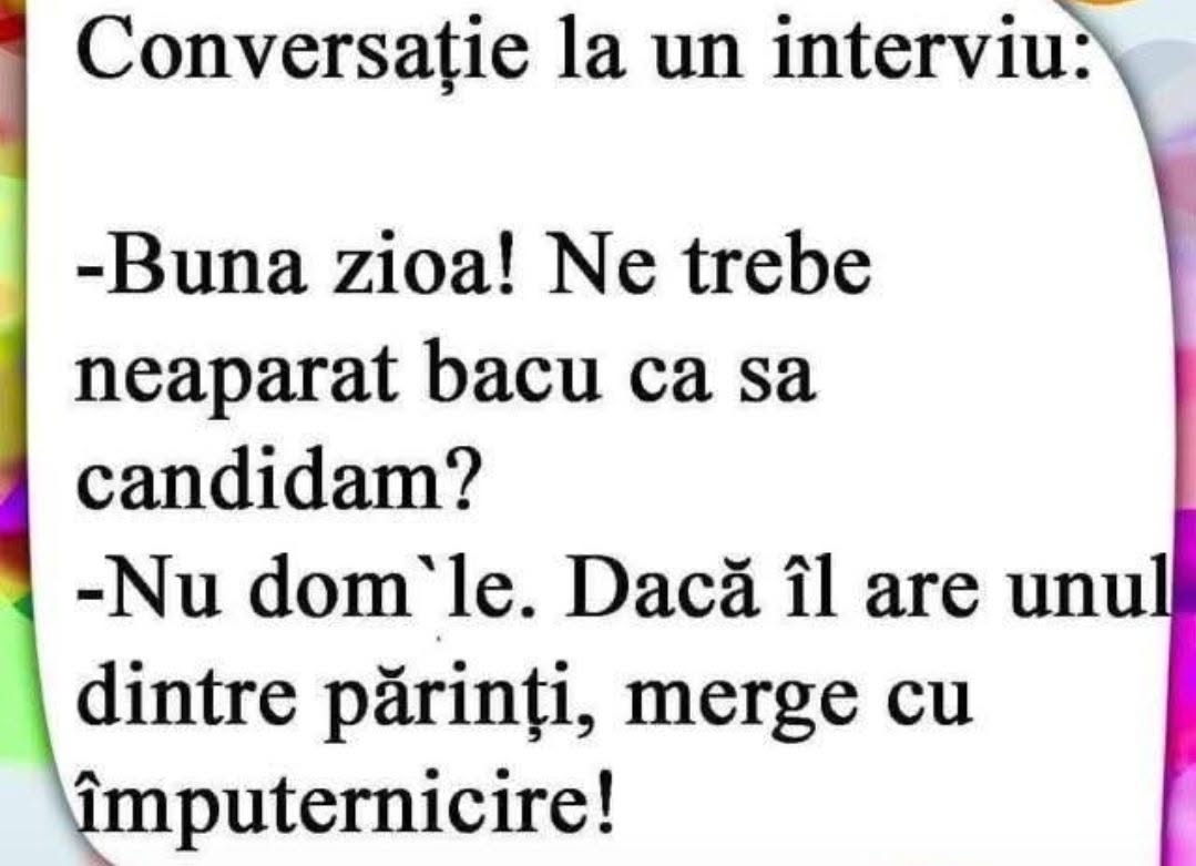 La interviu: Ne trebe neapărat bacu ca să candidăm? Nu, dom'le. Dacă îl are unul dintre părinți, merge cu împuternicire!