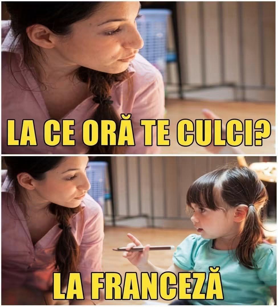 La ce oră te culci? La franceză!