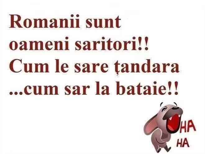 Românii sunt oameni săritori! Cum le sare țandăra, cum sar la bătaie!