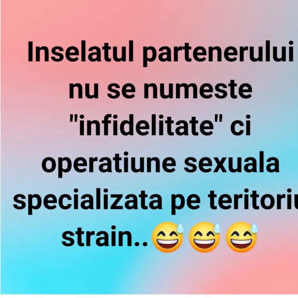 Înșelatul partenerului nu se numește infidelitate, ci operațiune sexuală specializată pe teritoriu străin
