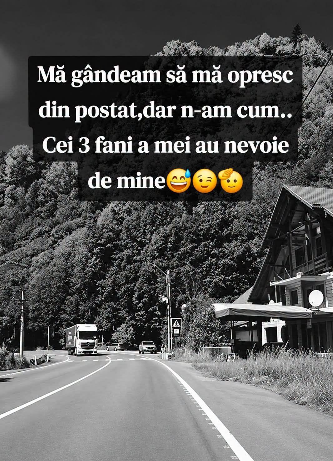 Mă gândeam să mă opresc din postat, dar n-am cum... Cei 3 fani ai mei au nevoie de mine