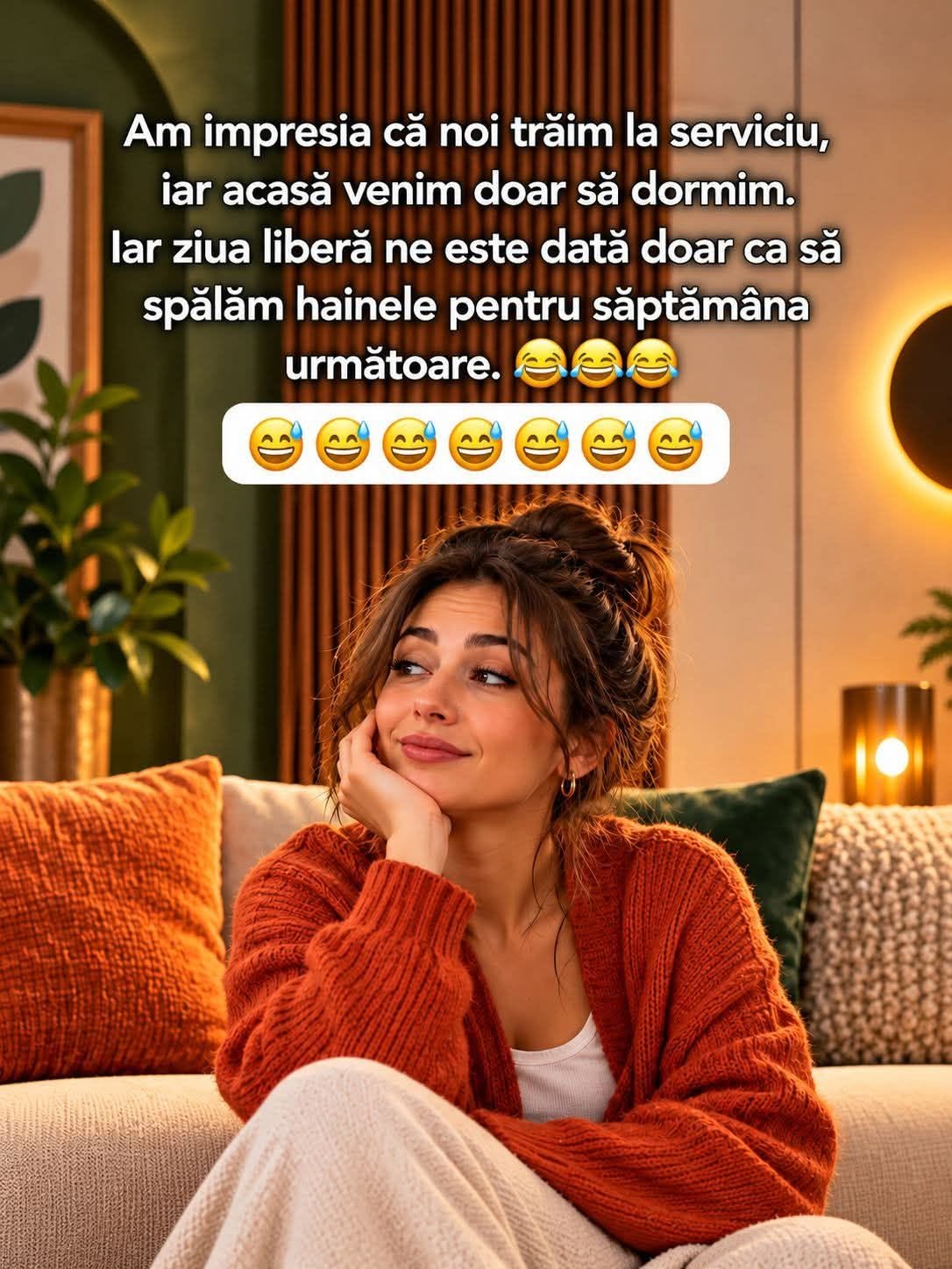 Am impresia că noi trăim la serviciu, iar acasă venim doar să dormim. Iar ziua liberă ne e dată doar ca să spălăm hainele
