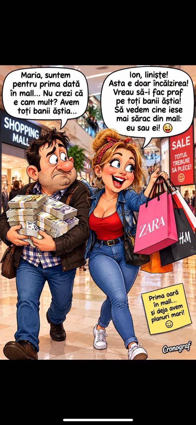 Prima dată în mall cu iubita: nu crezi că e cam mult?